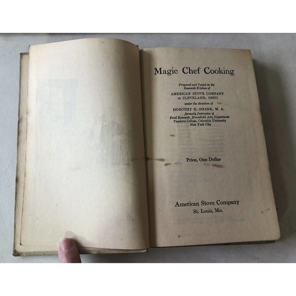Vintage 1934 Magic Chef HC Cookbook Illustrated American Stove Lorain Oven Dial - Picture 4 of 12